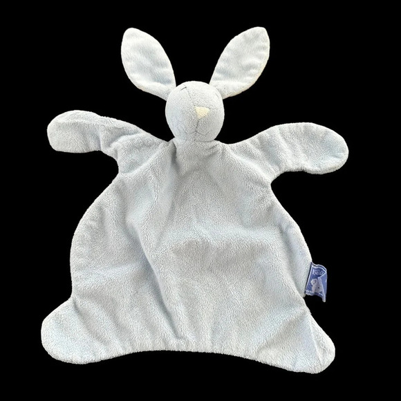 Great American Bear Co Baby Boy Blue Bunny Mini Lovey Security Toy Rabbit Lovie - Picture 1 of 6
